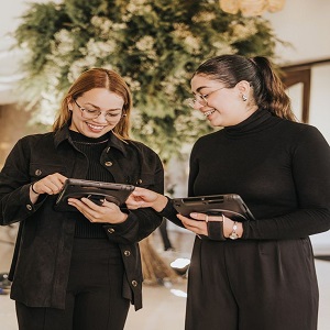 A professional rider on a horse